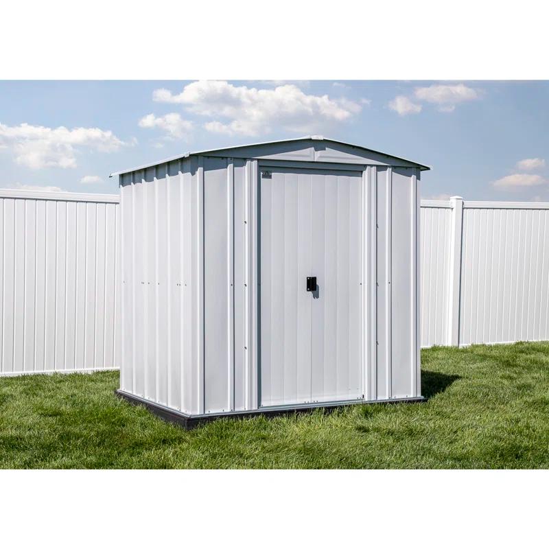 Arrow 6 ft. W x 5 ft. D Galvanized Steel Storage Shed