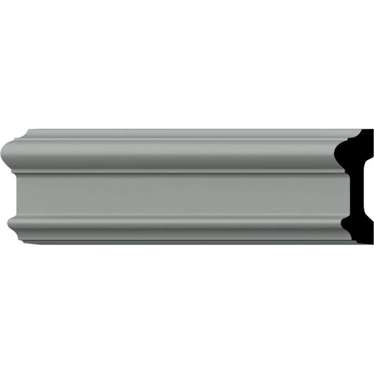 Ekena Millwork 3 5/8"H x 1 1/4"P x 94 1/2"L Bedford Chair Rail (Set of 2)