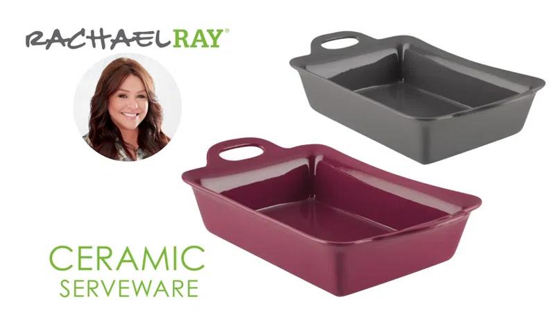 Rachael Ray Rachael Ray Ceramics Oval Au Gratin Baker Set (Set of 2)