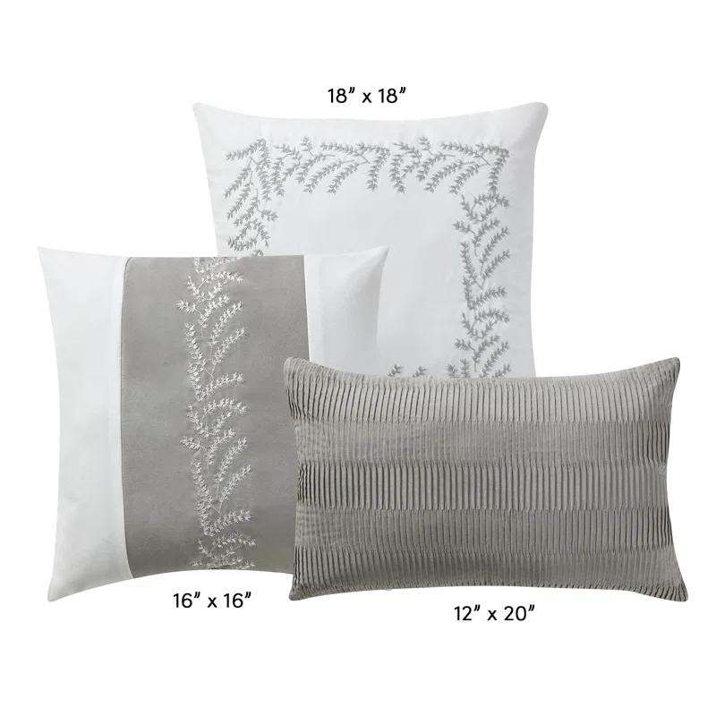 Sweet Home Collection Salerno 7 Piece Faux Suede Elegant Bedding Set By Sweet Home Collection