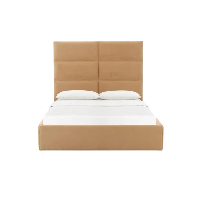 TOV Furniture Eliana Honey Velvet Bed