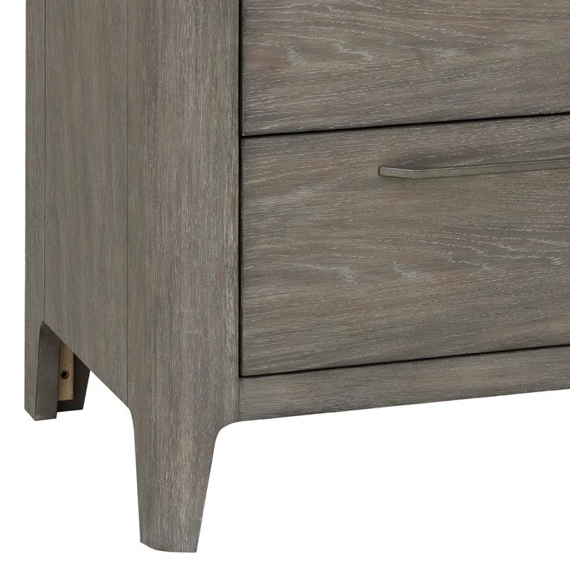 Scott Living Griffith Two Drawer Solid Wood Nightstand