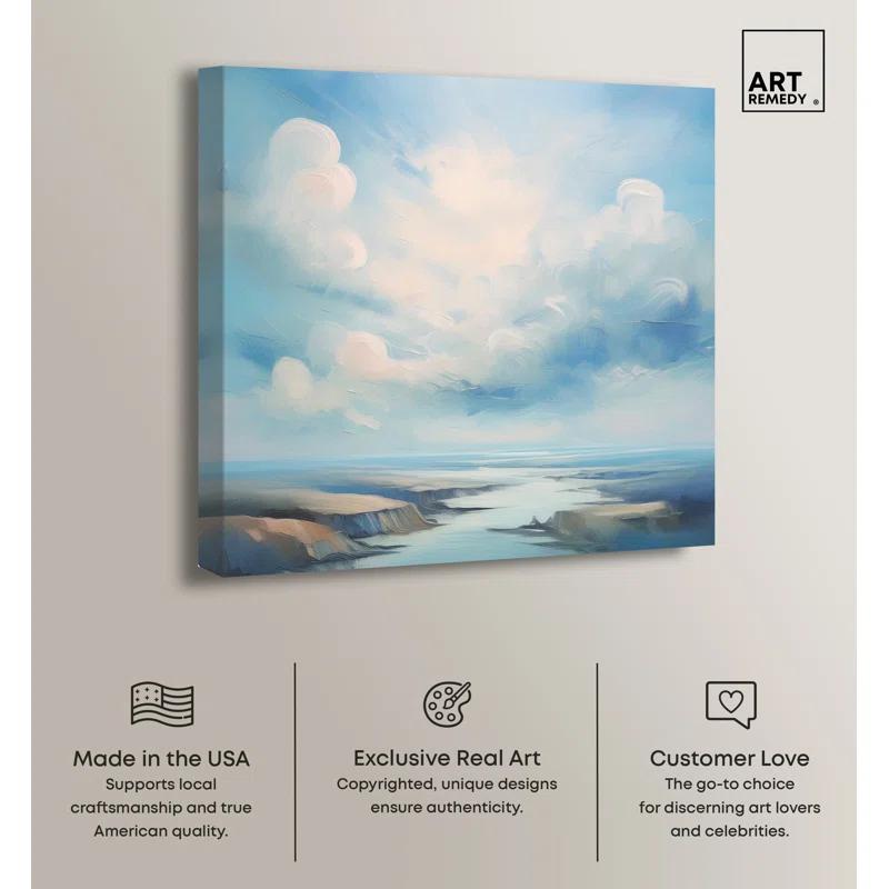 Art Remedy Calm After The Storm Canvas Coastal Farmhouse Wall Art by Art Remedy