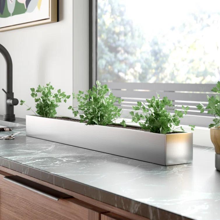 Geo Series Handmade Metal Planter Box