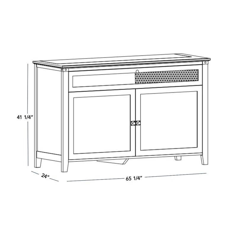 Touchstone The Claymont Motorized Smart TV Lift Cabinet for 65 Inch Flat Screen TVs
