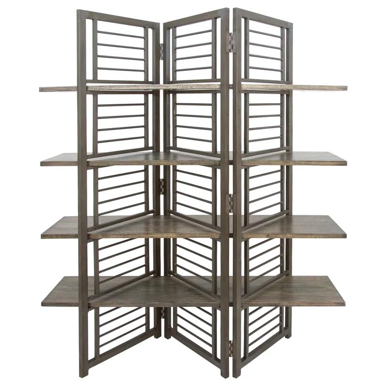 Yosemite Home Decor 65'' W x 79'' H 3 - Panel Solid Wood Folding Room Divider