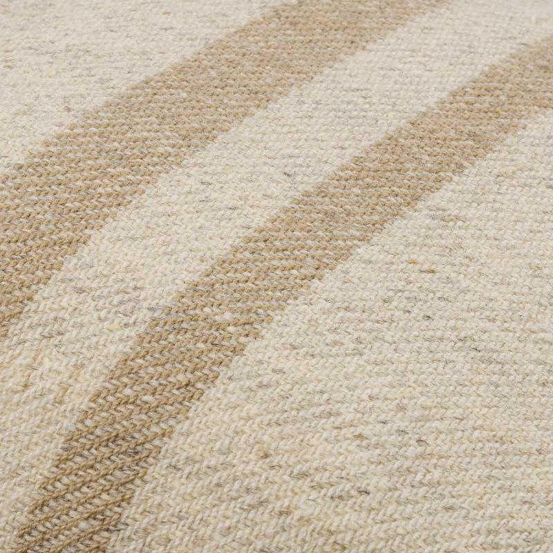 Becki Owens x Livabliss Brett Striped Wool Blend Reversible Throw Pillow