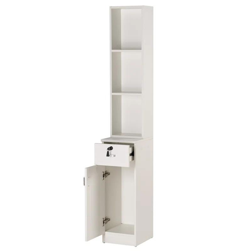 MCombo Locking Wall Mount Salon Styling Station Drawer Storage