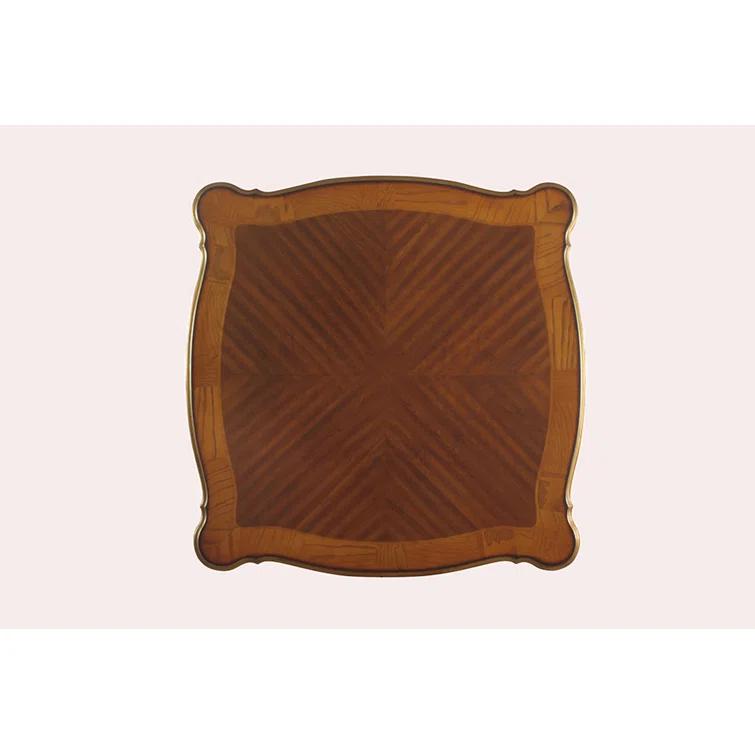 FOSHNATURE Solid Wood 4 Legs Coffee Table with Storage | Wayfair