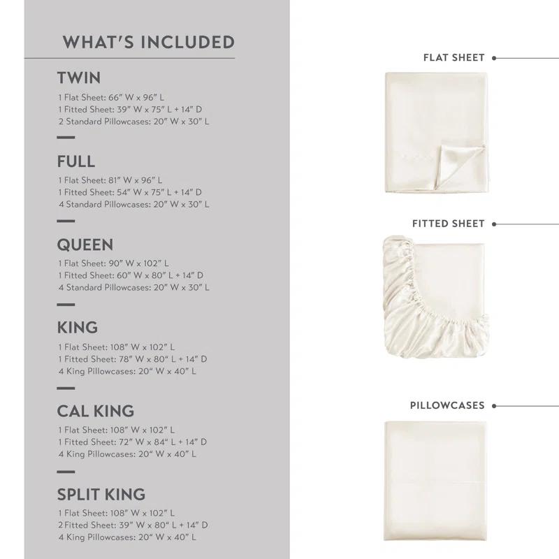 Madison Park Essentials Satin Luxury Sheet Set