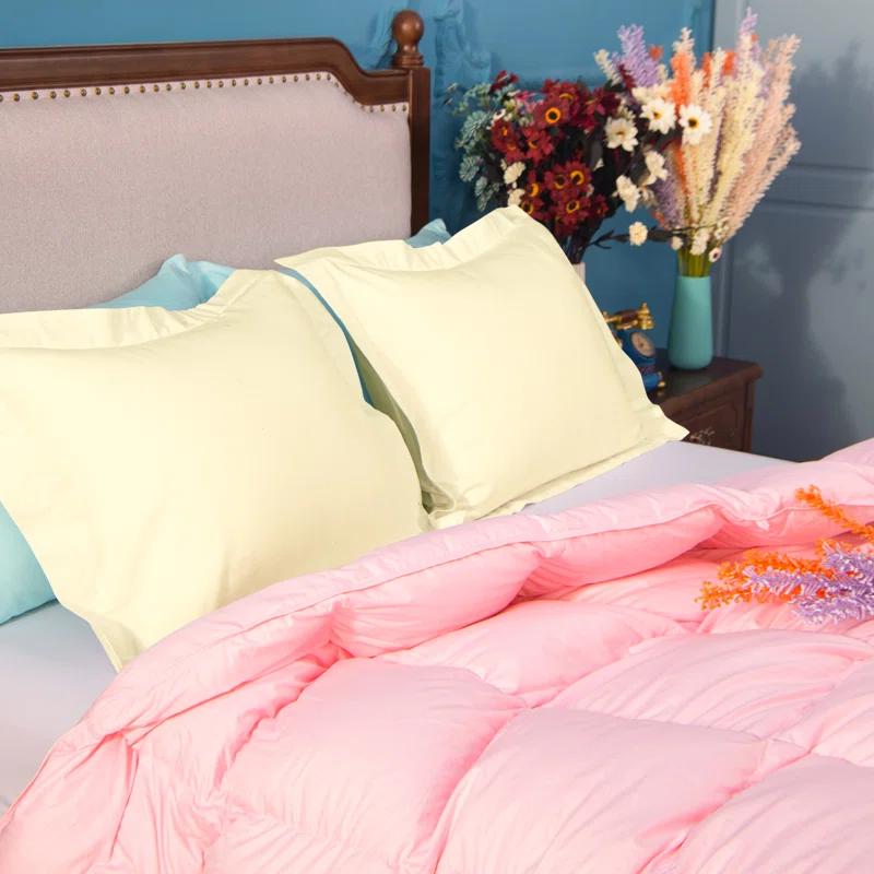 BEFIHO Bed Pillow Shams, 1800 Brushed Microfiber Oxford Pillowcases - NTBAY (Set of 2)