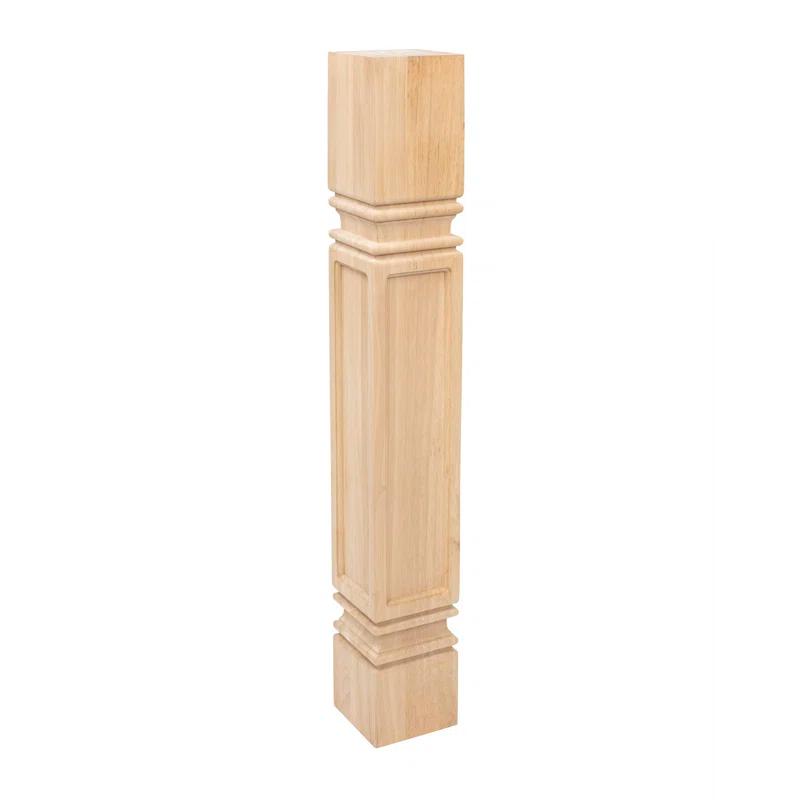 Architectural Products by Outwater L.L.C. 5" Wide x 35-1/4" High Hardwood Mission Plain Island Legs