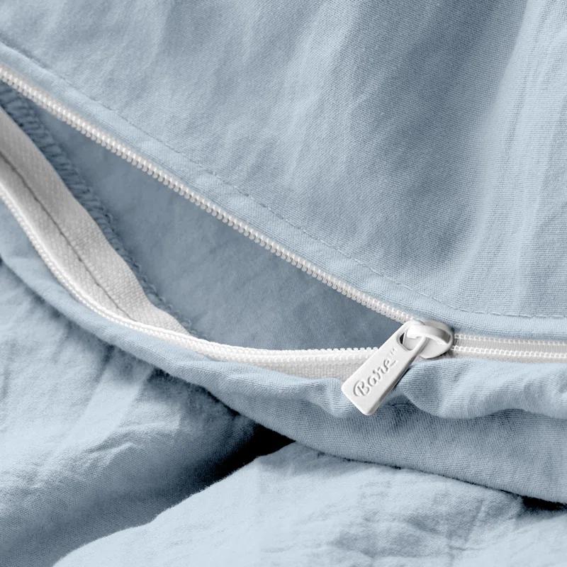 Bare Home Washed Microfiber Duvet Cover Set