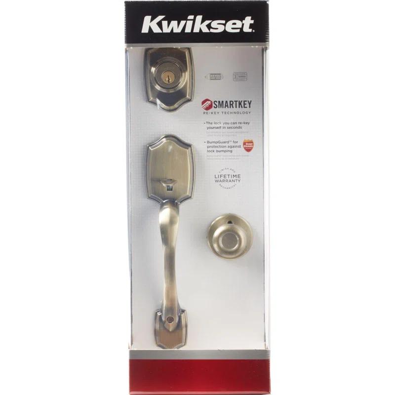 Handleset with Deadbolt and Door Two Piece and Rosette