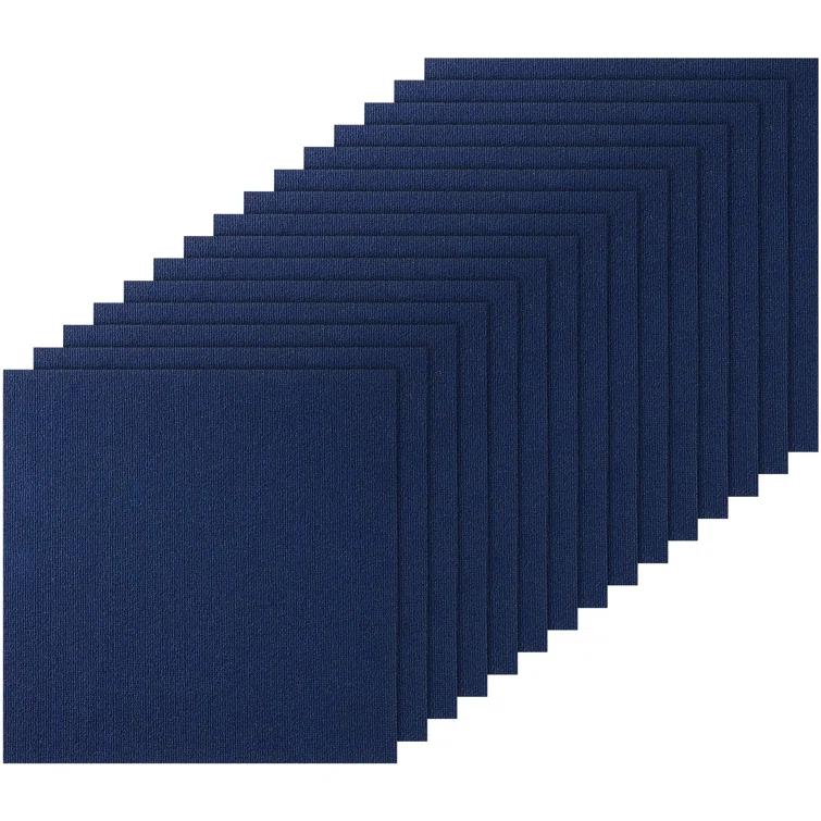 VEVOR 24'' W x 24'' L Level Cut And Loop Polyester Carpet Tile (Set of 15)