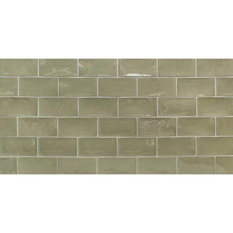 Barcelona 3x6 Blanco Polished Ceramic Subway Wall Tile (5.38 Sq. Ft. / Case)
