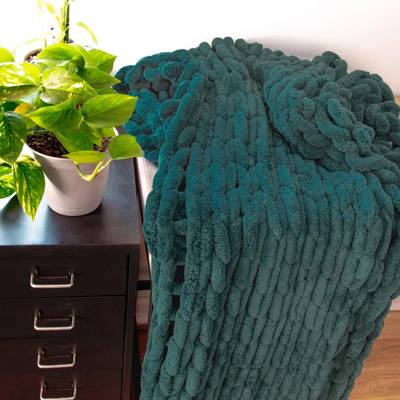 Donna Sharp Chenille Knitted Chenille Throw