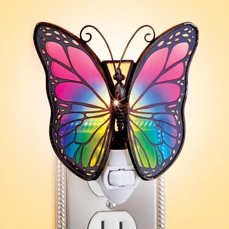 Winston Brands Colorful Butterfly Night Light