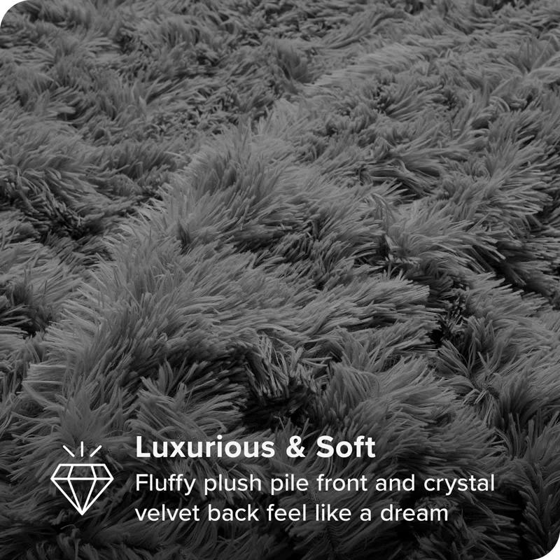 Bare Home Shaggy Fleece Plush Duvet Cover