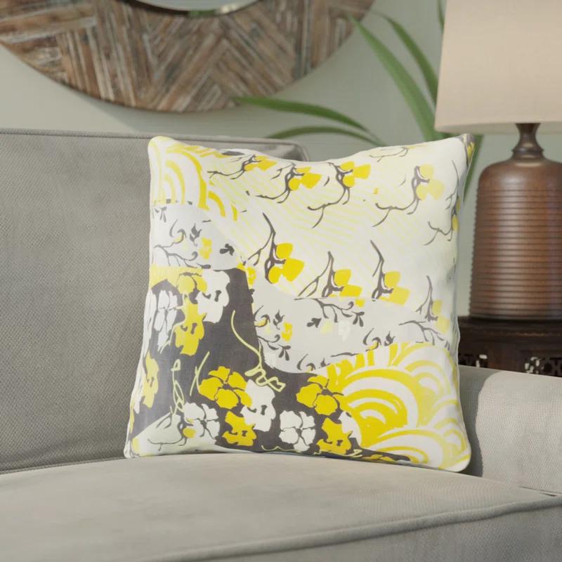 Livabliss Geisha Floral Silk Pillow Cover