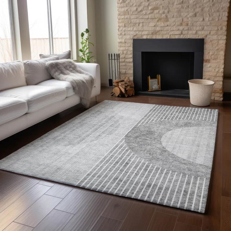 Premium Machine Washable Mayfield Gray Rug