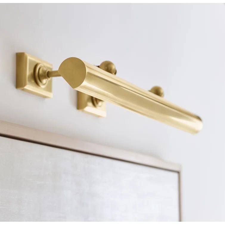 Antique Brass 24" Dimmable Electric Wall Light