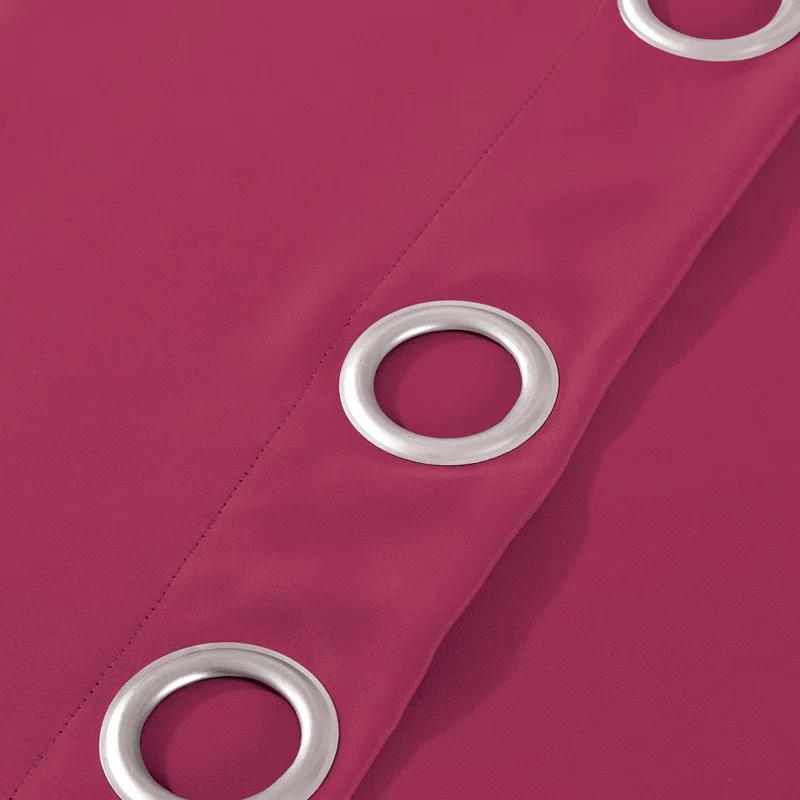 Home Soft Things Solid Blackout Curtain Panel (Set of 2)