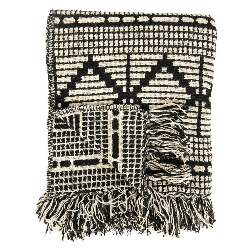 Bloomingville Hand Woven Throw Blanket