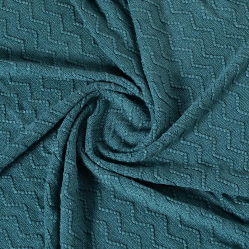 Decorative Throw Blanket - 50x60" Soft Knit with Fringe Edges for a Cozy Touch to Your Living Space