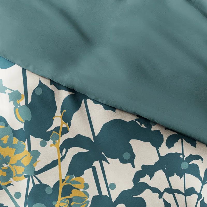 Boho Flower Reversible Duvet Cover Set