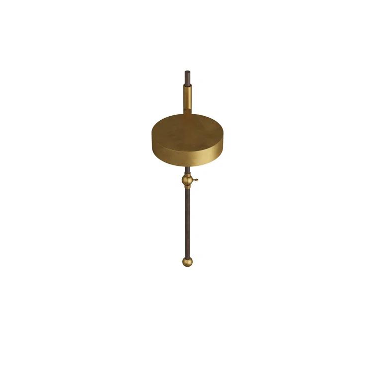 Mid-Century Modern Brass and Bronze Dimmable Wall Sconce