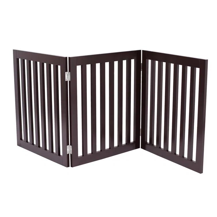 BirdRock Home Wood Free Standing Pet Gate