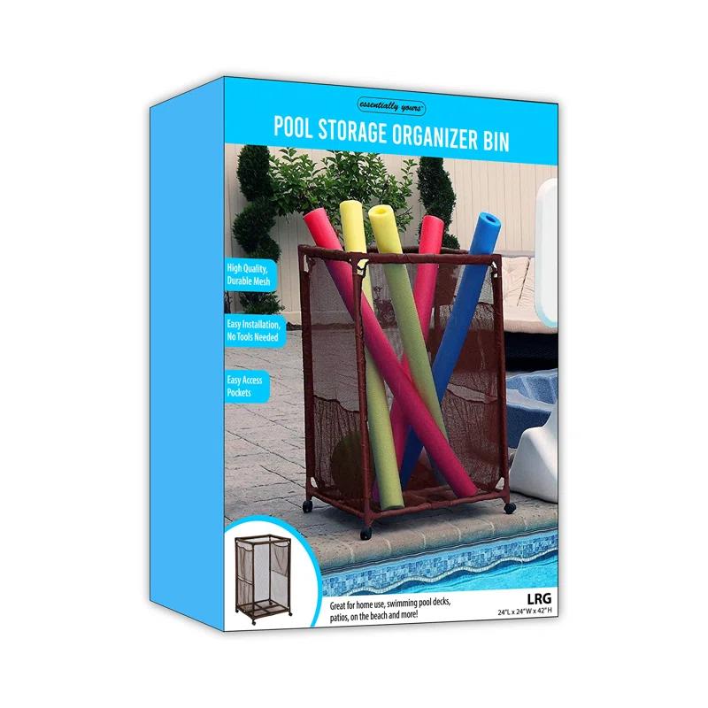 Essentially Yours Essentially Yours 24'' W 0 Gallons Water Resistant Plastic Deck Box with Wheels