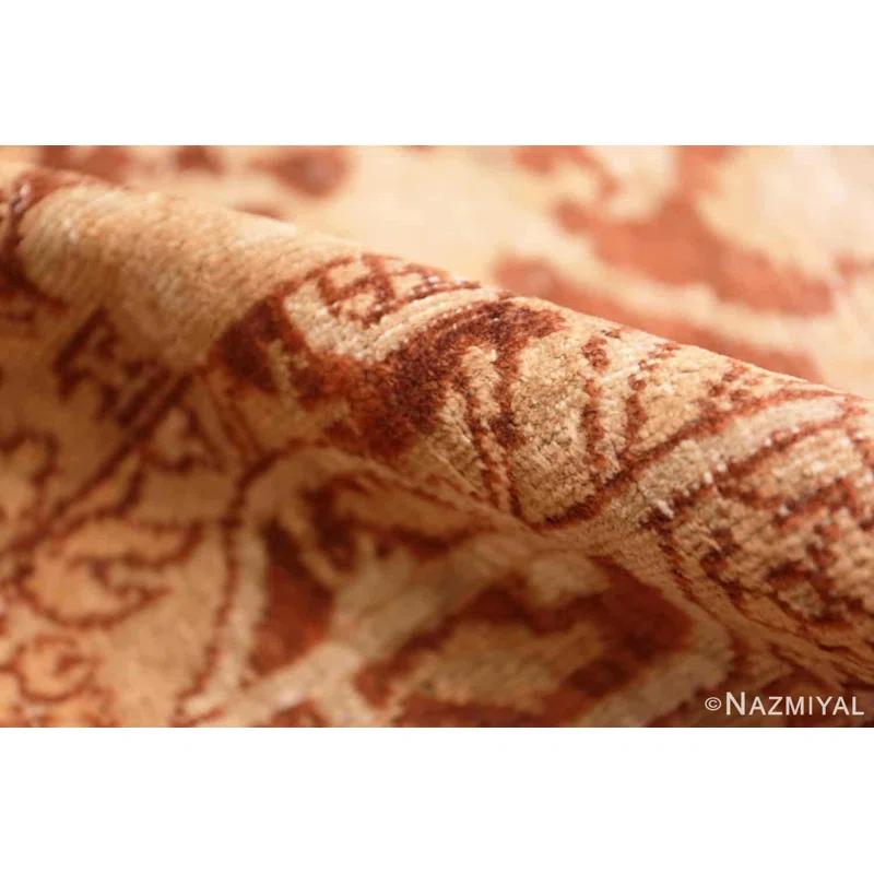 Nazmiyal Collection One-of-a-Kind Rectangle 4' X 7'2" Area Rug in Brown