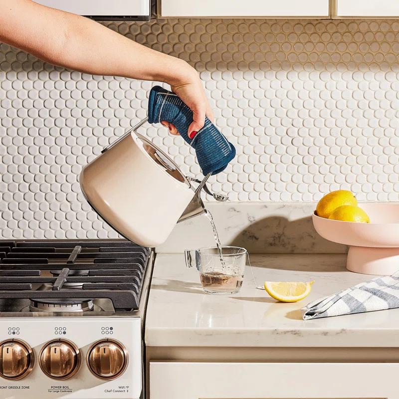 Caraway ® Cream Stovetop Whistling Tea Kettle