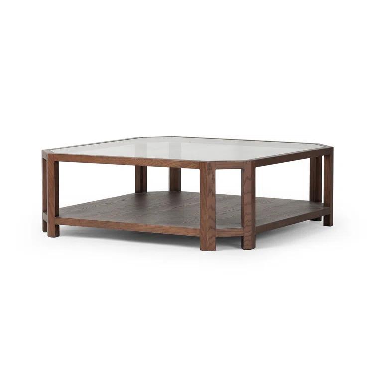 Ebern Designs JENZEN Glass Top Single Coffee Table
