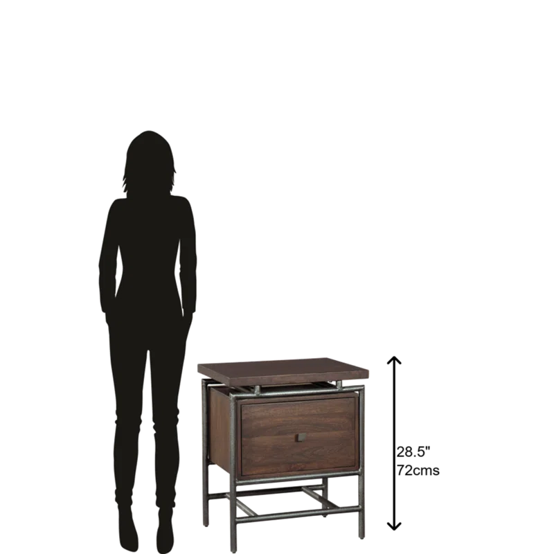 Glencoe 24" Drawer Mango File Cabinet