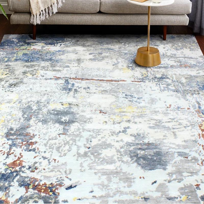 Bashian Rugs Cascade Viscose Abstract Indoor Rug