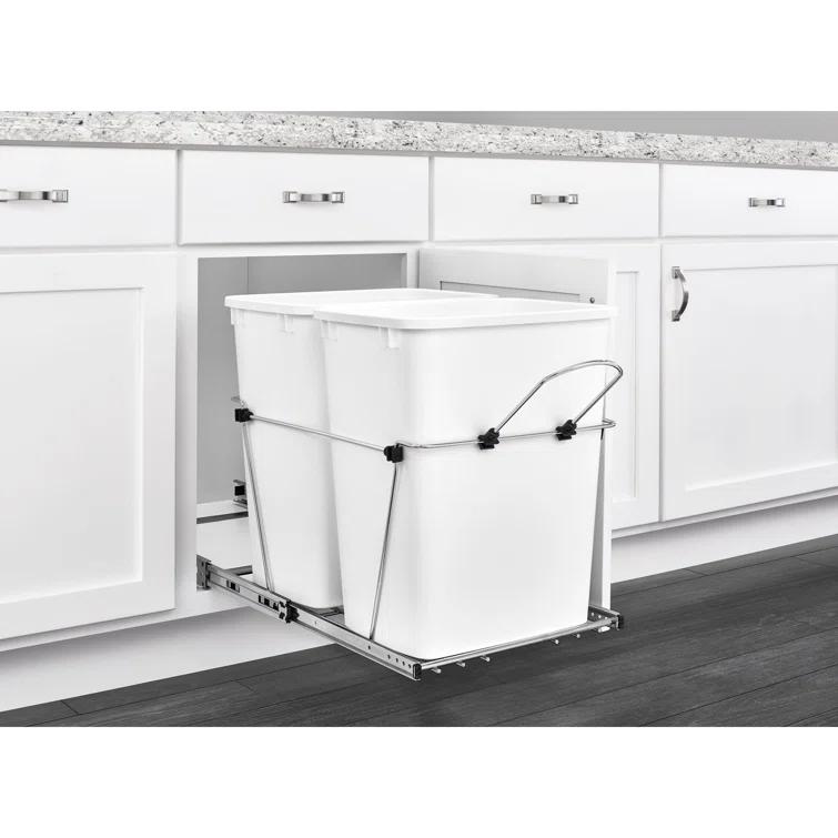 Rev-A-Shelf Rev-A-Shelf Double Pull Out Trash Can 35 Qt for Kitchen