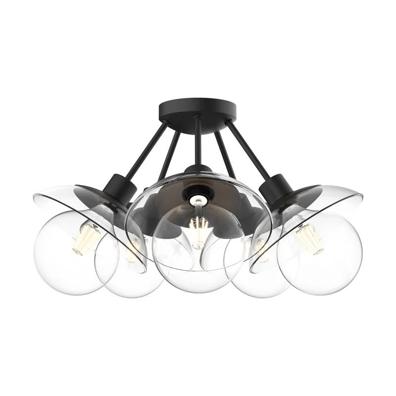 Alora Mood Francesca Glass Semi Flush Mount