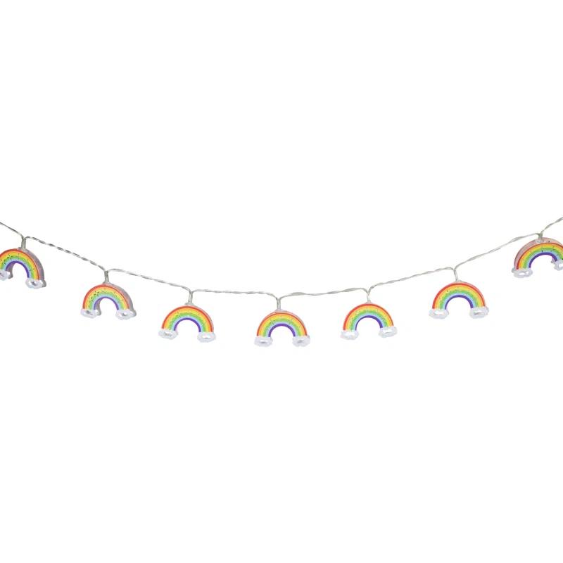 Northlight Seasonal 10 Count LED Warm White Rainbow Christmas Lights - 3.25 Ft Clear Wire