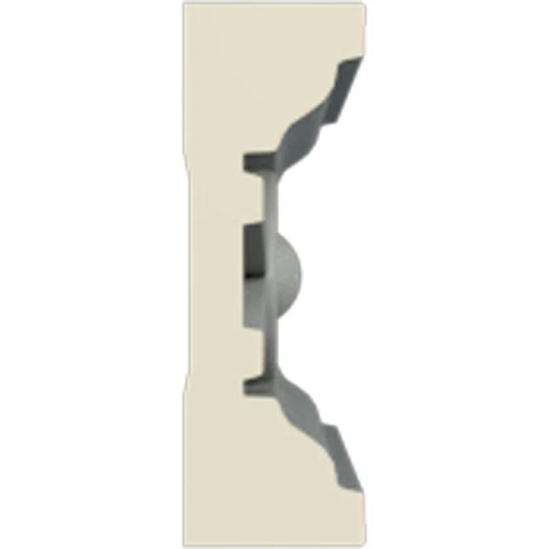 Ekena Millwork 1 1/2"H x 1/2"P x 94 1/2"L, (2" Repeat), Federal Chair Rail (Set of 8)