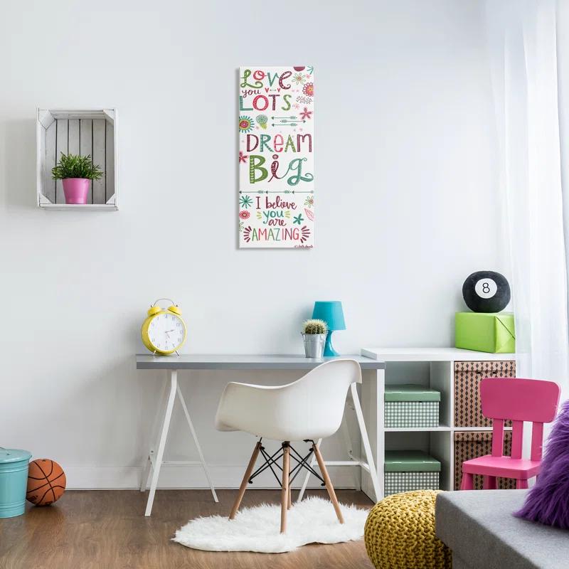 Stupell Industries Ae-890 " Love You Lots Inspirational Phrases Playful Patterned "