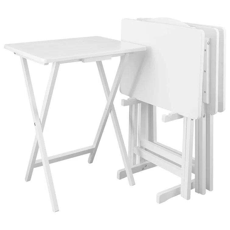 Yu Shan Co. USA, Ltd. 19'' Solid Wood Rectangular Portable Folding Table