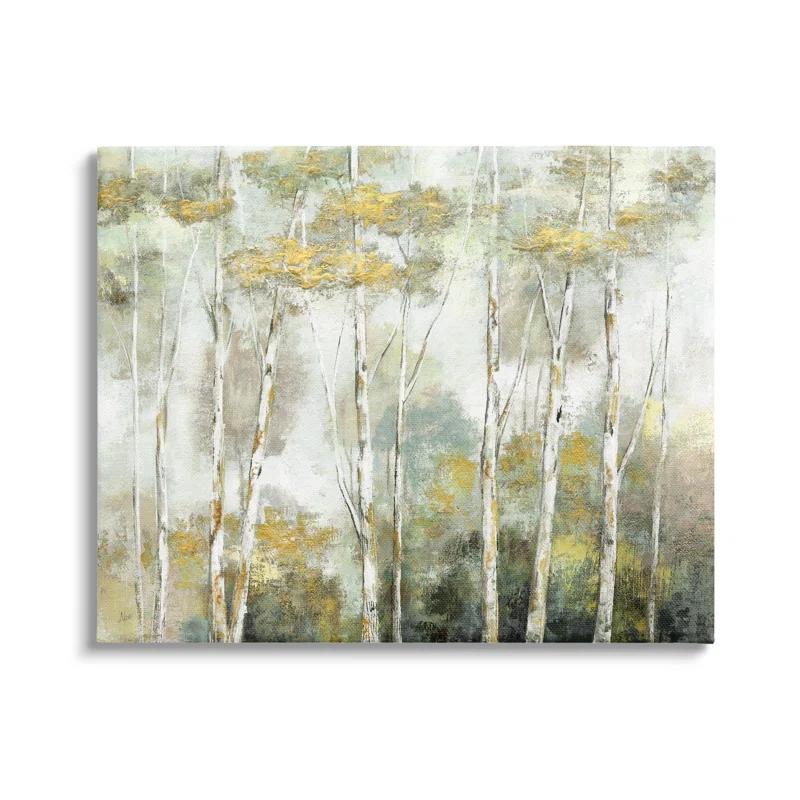 Stupell Industries " Birch Tree Forest " by Nan Painting Print