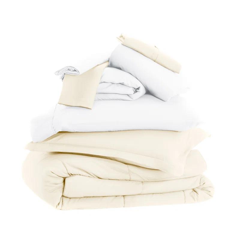 IEnjoy Home Simply Soft 8 Piece Microfiber Complete Bedding Set