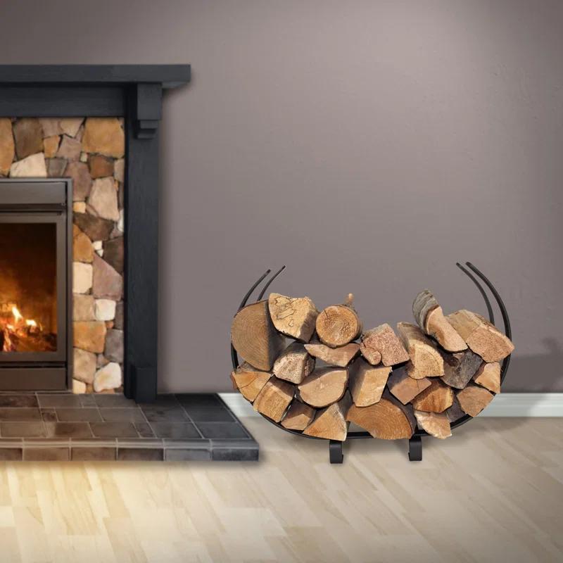 Enclume Handcrafted Indoor & Outdoor U-Shaped Fireplace Log Rack