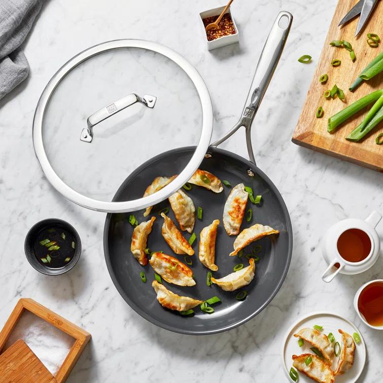 ZWILLING J.A. Henckels ZWILLING Energy Plus 10-inch Stainless Steel Ceramic Nonstick Fry Pan with Lid