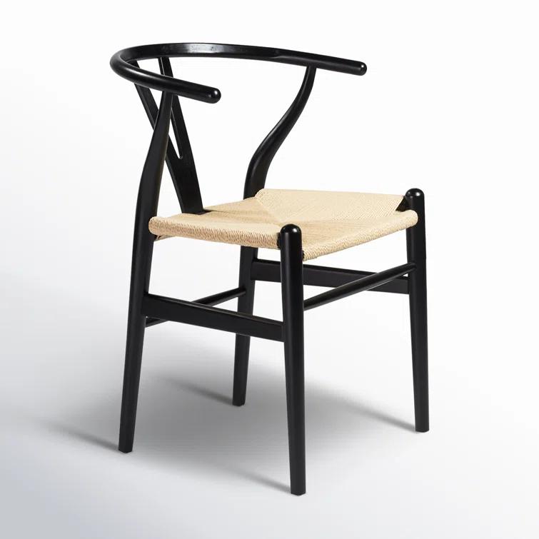 Cylia Dining Chair (Set of 2) - Black and Natural