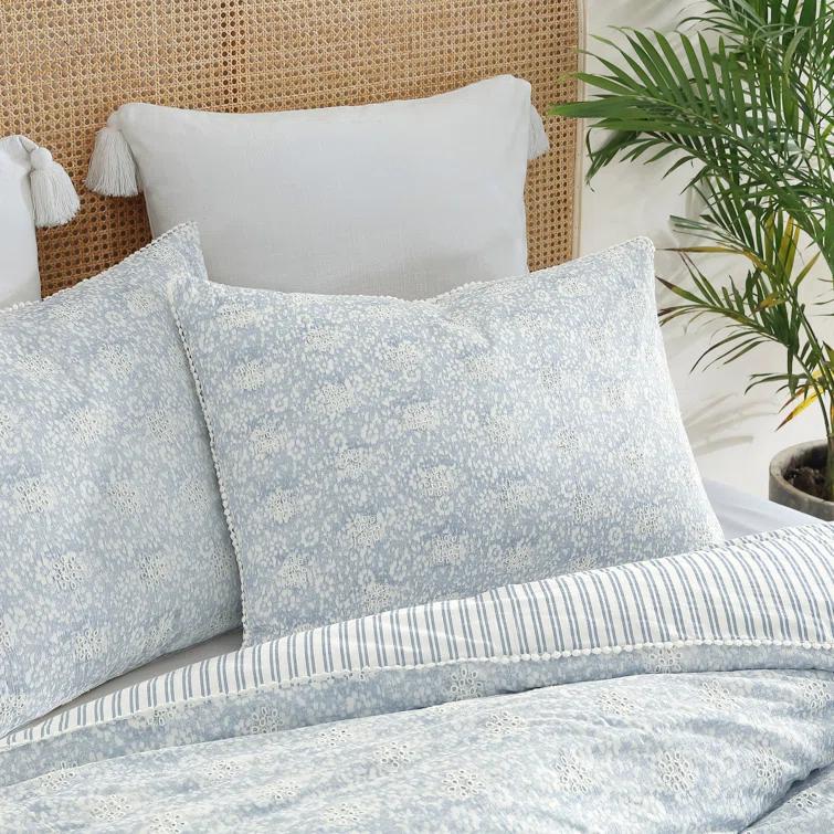 Peri Home Peri Home Ikat Eyelet Comforter Set Blue